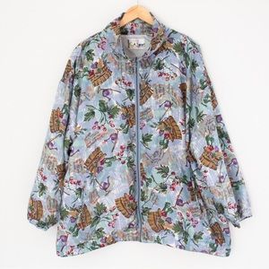 Lady C.A. Sport | Vintage 80’s/90’s Novelty Garden Cottagecore Jacket | Size 2X